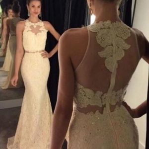 Lace prom dress